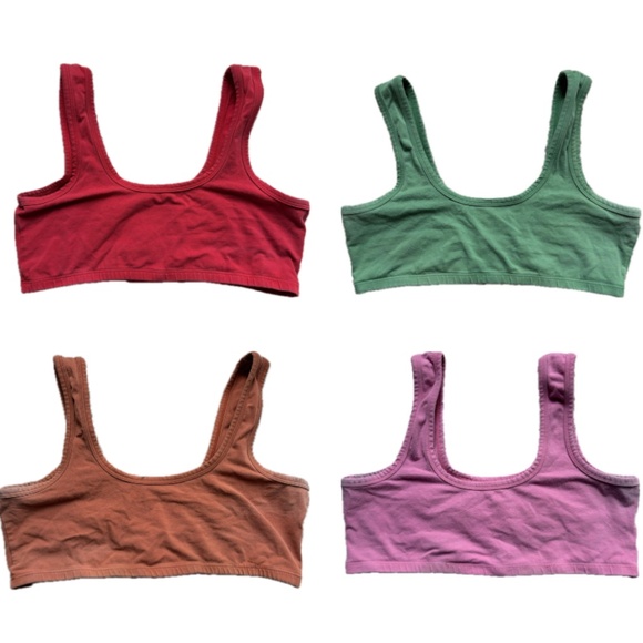 ARQ Other - ARQ Organic Cotton Bralette Bundle 4 Pack Size 2X Wide Strap Bras
